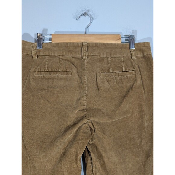 J Crew Womens Brown Corduroy Wide Leg City Fit Pants 10 Preppy Academia Forest - Picture 5 of 9